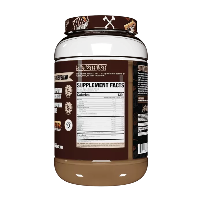 Axe & Sledge Supplements Whey More, Proteina Din Zer Cu Aroma De Prajitura De Ciocolata, 1074 G