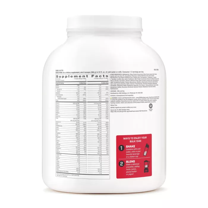 Gnc Pro Performance Bulk 1340, Formula Proteica Pentru Crestere In Greutate, Cu Aroma De Vanilie, Testata Antidoping, 3294 G Gnc Pro Performance Bulk 1340, Formula Proteica Pentru Crestere In Greutate, Cu Aroma De Vanilie, Testata Antidoping, 3294 G