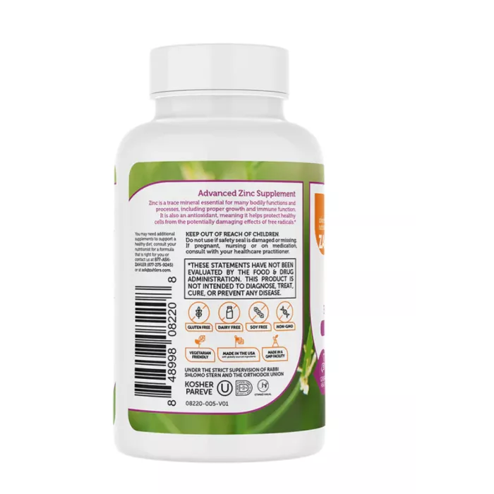 Zahler Zinc, Bioactive Zinc Citrate, Advanced Zinc Supplement, Zinc Citrat Bioactiv, 90 Tb