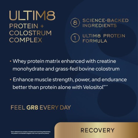 Gr8 Lifestyle Ultim8 Protein  And Colostrum Complex  With Chocolate Truffle Flavor, Proteina Si Complex Cu Colostru, Cu Aroma De Trufe De Ciocolata, 1.18 Kg