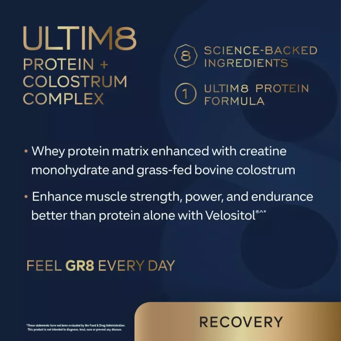 Gr8 Lifestyle Ultim8 Protein And Colostrum Complex With Chocolate Truffle Flavor, Proteina Si Complex Cu Colostru, Cu Aroma De Trufe De Ciocolata, 1.18 Kg