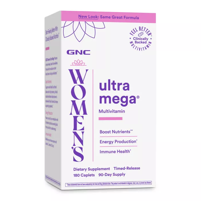 Gnc Women's Multivitamine Ultra Mega, Multivitamine Pentru Femei, 180 Tb