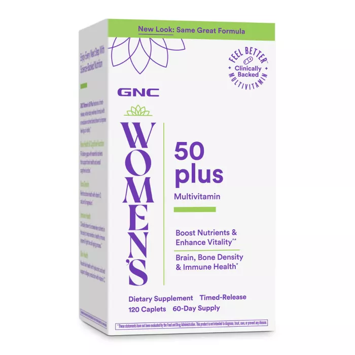 Gnc Women's 50 Plus, Multivitamine Si Minerale Pentru Femei, 120 Cps