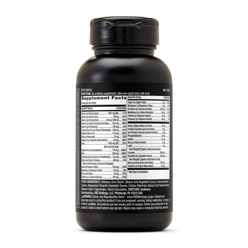 Gnc Mega Men 50 Plus One Daily, Complex De Multivitamine Pentru Barbati - Suport Pentru Ochi, Inima Si Creier, 60 Tb
