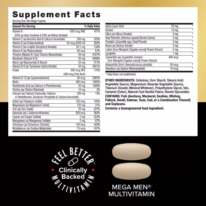 Gnc Mega Men Sport Vitapak Program, Complex De Multivitamine Pentru Barbati Vitapak, 30 Pachetele