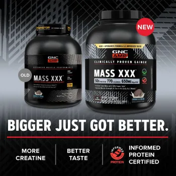 Gnc Amp Mass, Gainer Proteic, Cu Aroma De Biscuiti Si Frisca, 2691 G