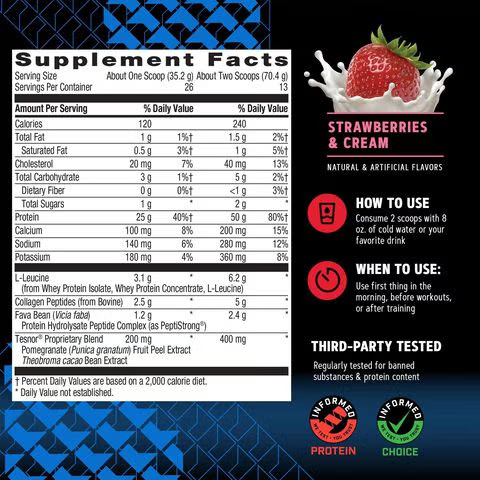Gnc Amp New Wheybolic Alpha, Proteina Din Zer, Studiata Clinic, Cu Aroma De Capsuni Si Frica, 915,2 G