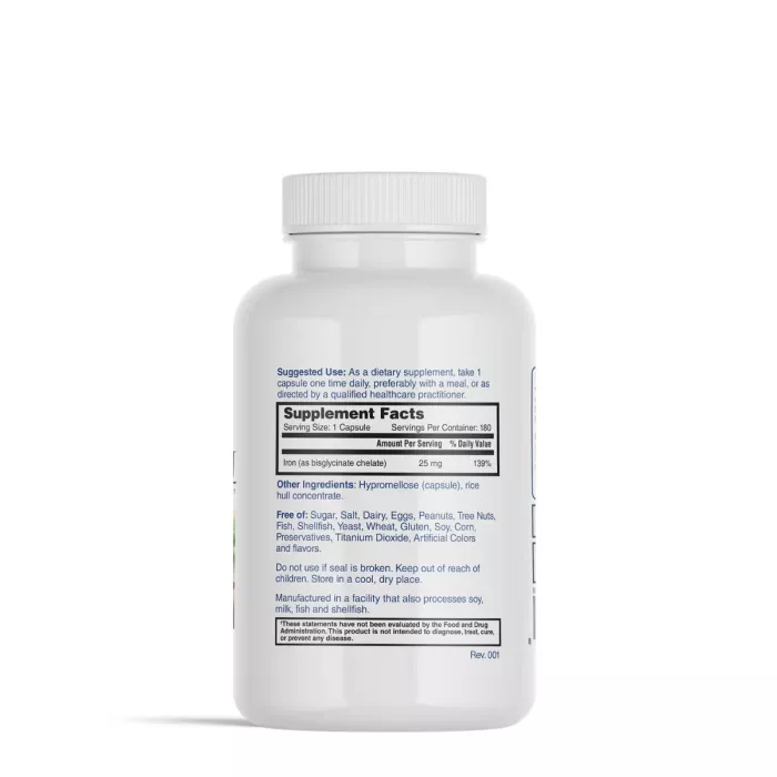 Nature's Lab Perfect Iron, Fier Bisglicinat, 180 Cps