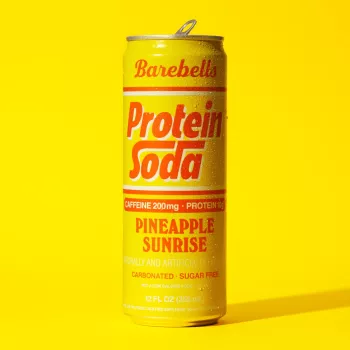 Barebells Protein Soda With Pineapple Flavor, Bautura Proteica Carbogazoasa Cu Aroma De Ananas, 355 Ml