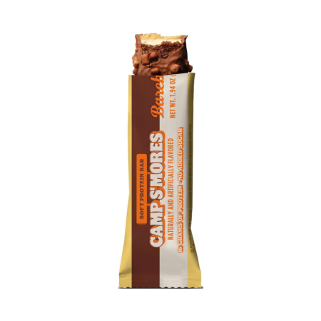 Barebells Protein Bar, With Camp S'mores Flavor, Baton Proteic Cu Aroma De Bezea Caramelizata, 55 G