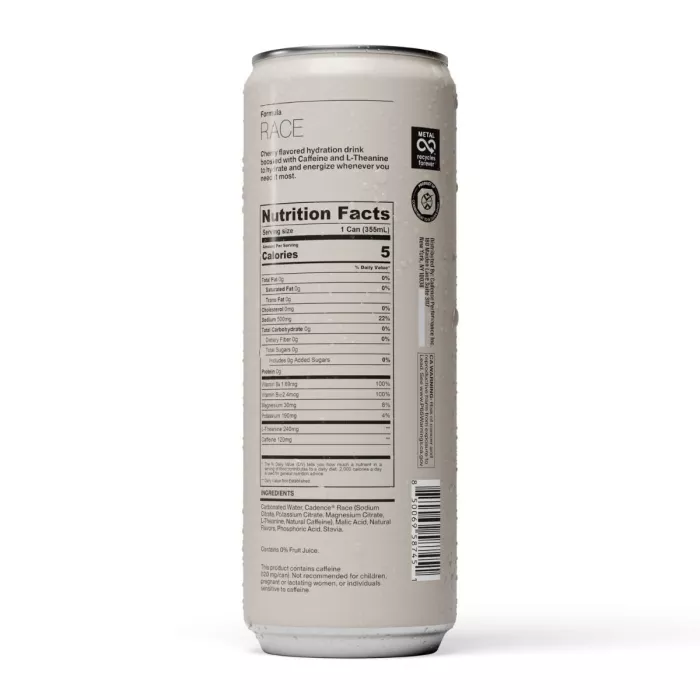 Cadence Race Energy Hydration Drink, Bautura Hidratanta Cu Cafeina, Cu Aroma De Cirese, 355 Ml