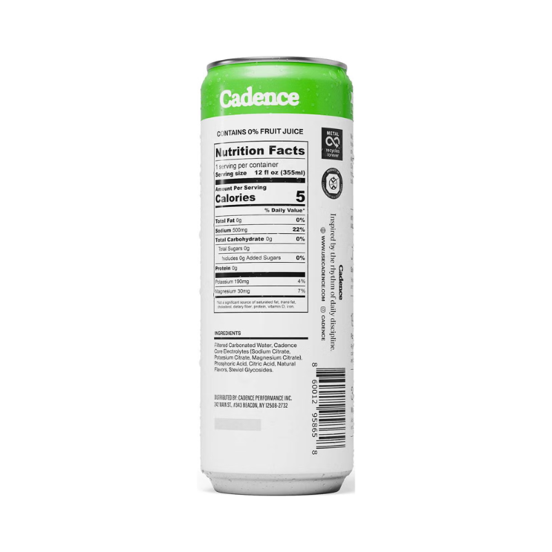 Cadence Daily Hydration Citrus, Bautura Carbogazoasa Cu Electroliti Cu Aroma De Citrice, 355 Ml