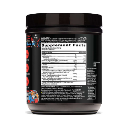 Beyond Raw Lit V2 Limited Edition Pre-workout With Patriot Pop Flavor, Editie Limitata Pre-workout Cu Aroma De Patriot Pop, 453 G