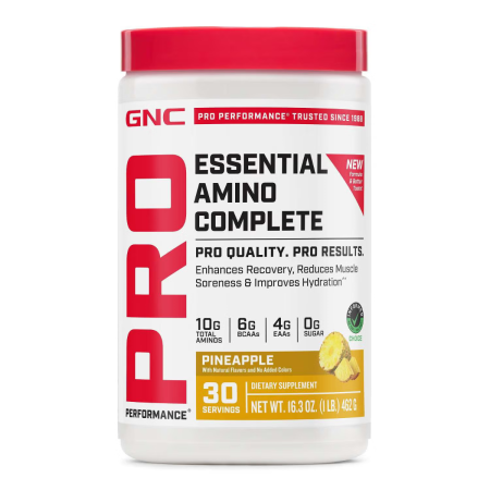 Gnc Pro Performance Essential Amino Complete, Aminoacizi Cu Aroma De Ananas, 462 G