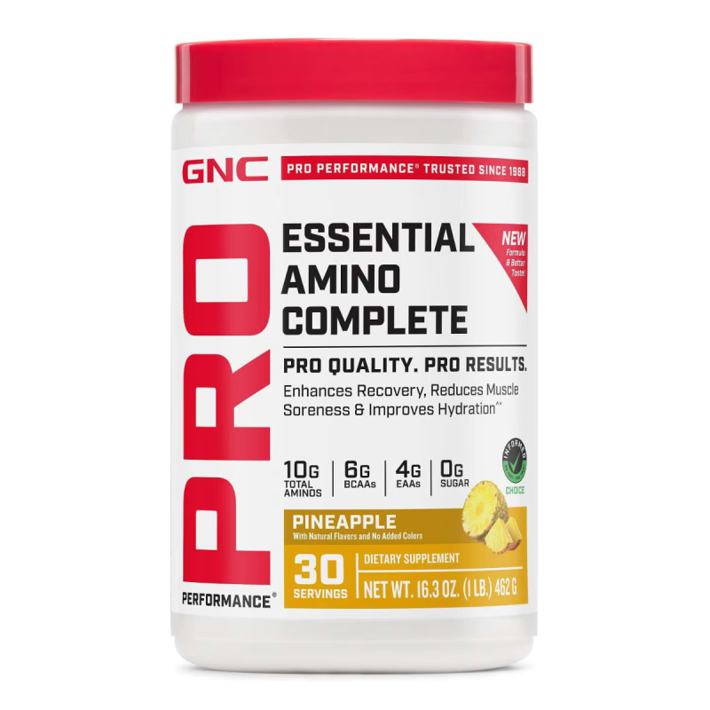 Gnc Pro Performance Essential Amino Complete, Aminoacizi Cu Aroma De Ananas, 462 G