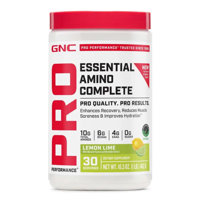 Gnc Pro Performance Essential Amino Complete, Aminoacizi Cu Aroma De Lemon Lime, 462 G