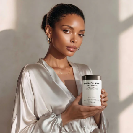 Codeage Platinum Multi Collagen Peptides, Peptide De Colagen Cu Biotina, Keratina Si Acid Hialuronic, 323 G