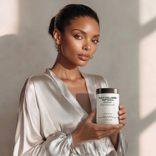 Codeage Platinum Multi Collagen Peptides, Peptide De Colagen Cu Biotina, Keratina Si Acid Hialuronic, 323 G