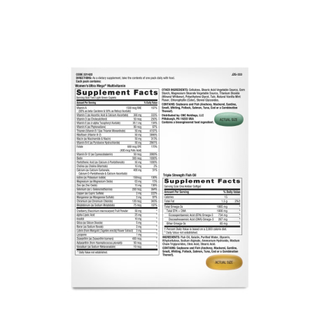 Complex de multivitamine pentru femei pentru intregul organism (30 pachetele), GNC Live Well