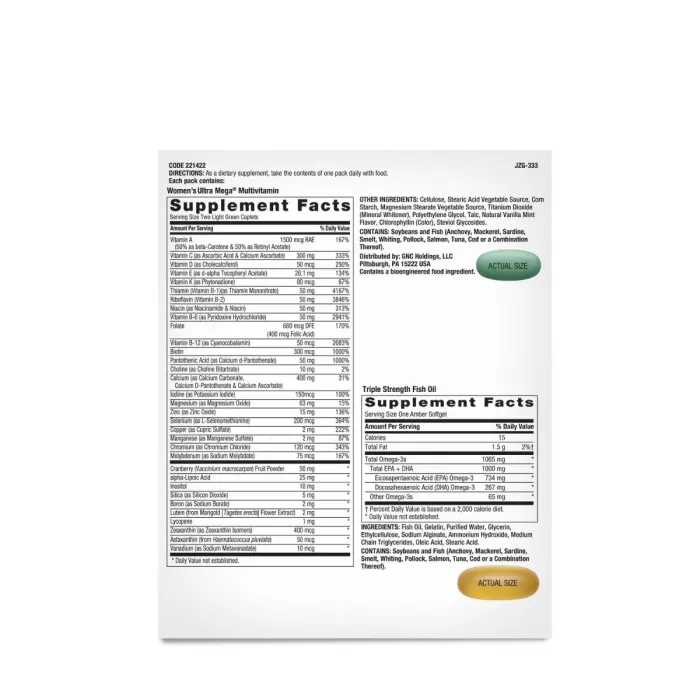 Gnc Women’s – Whole Body Vitapak Program, Complex De Multivitamine Pentru Femei, Pentru Intregul Organism, 30 Pachetele Gnc Women’s – Whole Body Vitapak Program, Complex De Multivitamine Pentru Femei, Pentru Intregul Organism, 30 Pachetele