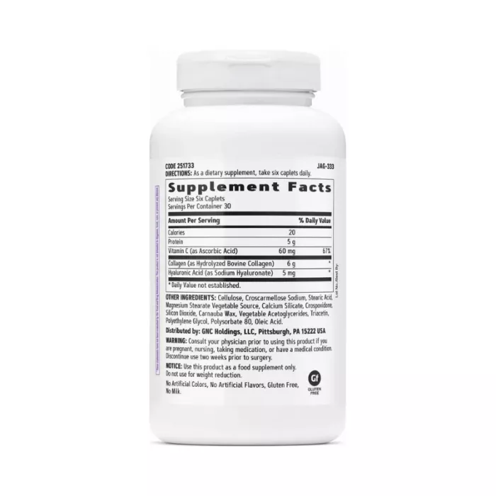 Gnc Women’s Collagen, Supliment Cu Colagen Pentru Piele, Par Si Unghii, 180 Tb
