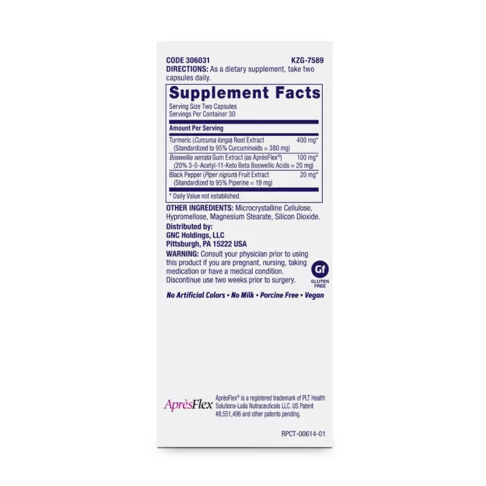 Gnc Triflex Turmeric Formula, 60 Tb