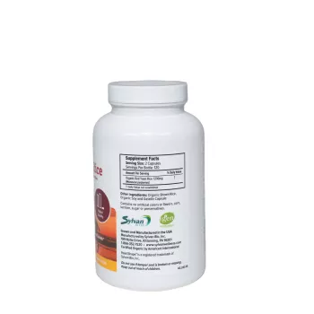 Sylvan Red Yeast Rice, Drojdie De Orez Rosu Organica, Pentru Sanatatea Cardiovasculara Si Reducerea Colesterolului, 1200 Mg, 240 Cps