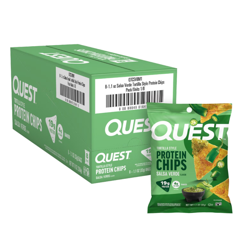 Quest Tortilla Style Protein Chips, Chipsuri Proteice Cu Aroma De Salsa, 32 G