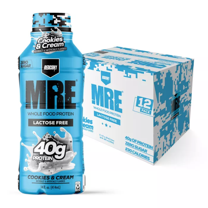 Redcone1 Mre Protein Shake, Shake Proteic Din Alimente Intregi Cu Aroma De Biscuiti Cu Crema, 414 Ml