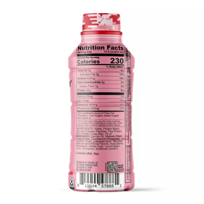Redcone1 Mre Protein Shake, Shake Proteic Cu Aroma De Capsuni, 414 Ml