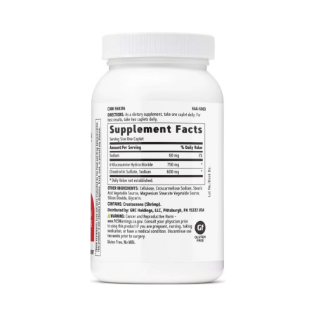 Gnc Glucosamine Chondroitin, Glucozamina Condroitina, Suport Avansat Pentru Sanatatea Articulatiilor, 120 Tb
