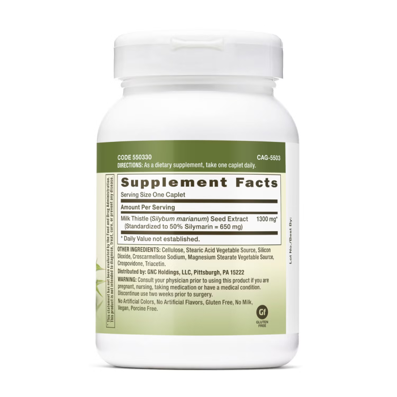Herbal plus extract standardizat de silimarina (60 tb), GNC Live Well
