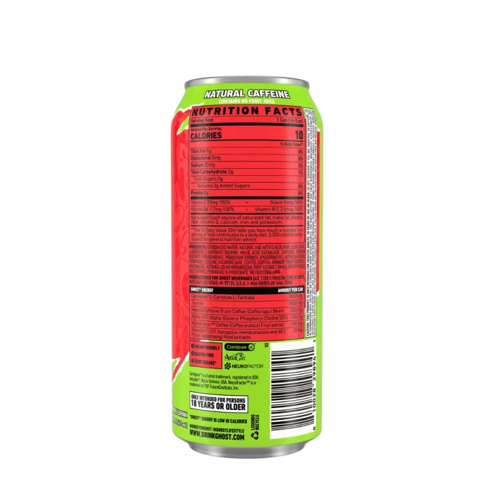 Ghost Energy Drink With Cherry Limeade Flavor, Bautura Energizanta Cu Aroma De Limonada De Cirese, 473 Ml