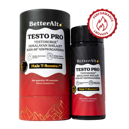 Better Alt Testo Pro, Formula Cu Shilajit Si Ashwagandha Pentru Stimularea Productiei De Testosteron, 90 Cps