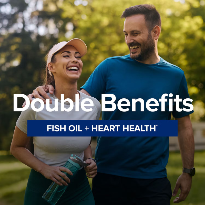 Gnc Triple Strength Fish Oil Plus Coq-10, Ulei De Peste Plus Coenzima Q-10,  60 Cps