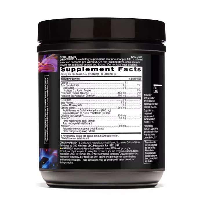 Beyond Raw Lit V2 Pre-workout With Crisp Apple Flavor, Pre-workout Cu Aroma De Mere, 441 G