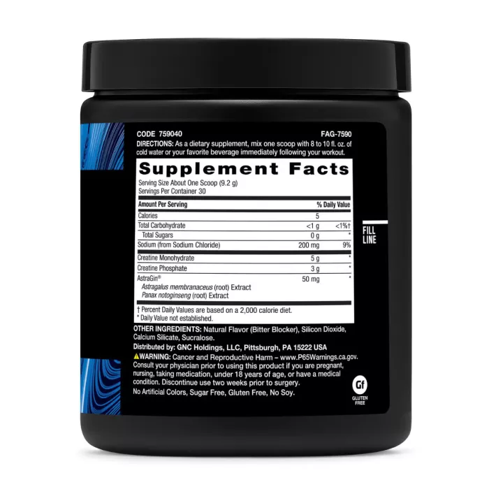 Gnc Beyond Raw Creatine Monophate, Formula Inovatoare Cu Creatina Monofosfat, Fara Aroma, 276 G
