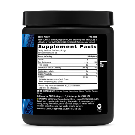 Gnc Beyond Raw Creatine Monophate, Formula Inovatoare Cu Creatina Monofosfat, Cu Aroma De Zmeura Albastra, 282 G