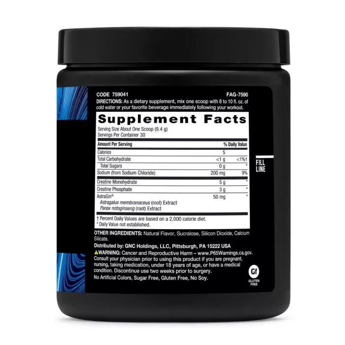 Gnc Beyond Raw Creatine Monophate, Formula Inovatoare Cu Creatina Monofosfat, Cu Aroma De Zmeura Albastra, 282 G