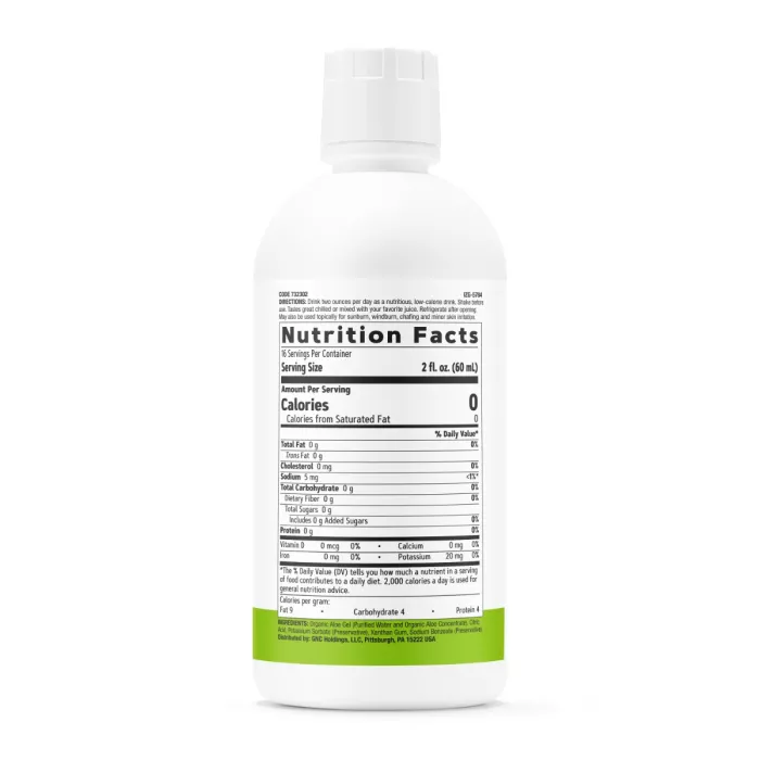 Gnc Superfoods Aloe Vera Gel Organic Fara Aroma, Pentru Digestie, Detoxifiere Si Imunitate, 946 Ml Gnc Superfoods Aloe Vera Gel Organic Fara Aroma, Pentru Digestie, Detoxifiere Si Imunitate, 946 Ml