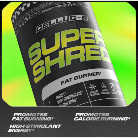 Cellucor Super Shred, Formula Avansata Pentru Arderea Grasimilor, 60 Cps
