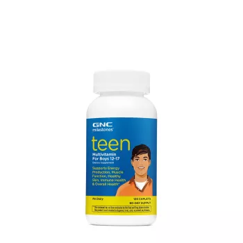 Gnc Milestones Teen Multivitamin For Boys 12-17, Multivitamine Pentru Baieti Adolescenti, 120 Tb Gnc Milestones Teen Multivitamin For Boys 12-17, Multivitamine Pentru Baieti Adolescenti, 120 Tb