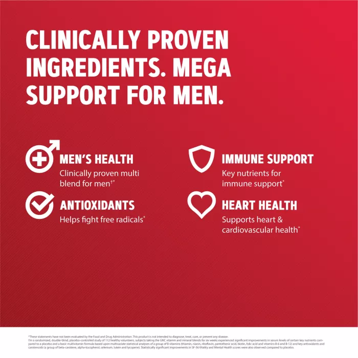 Gnc Mega Men, Complex De Multivitamine Pentru Barbati, 90 Tb Gnc Mega Men, Complex De Multivitamine Pentru Barbati, 90 Tb
