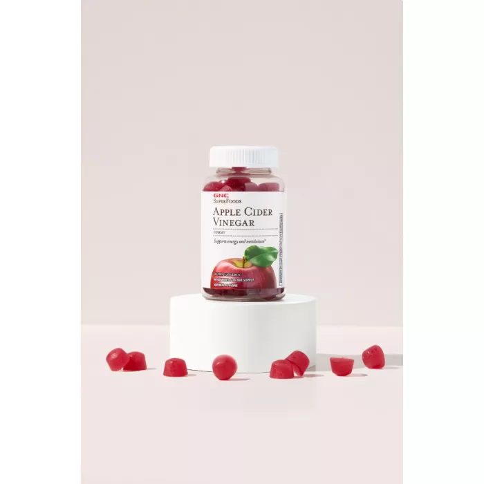 Gnc Superfoods Apple Cider Vinegar, Otet Din Cidru De Mere, 60 Jeleuri Gnc Superfoods Apple Cider Vinegar, Otet Din Cidru De Mere, 60 Jeleuri