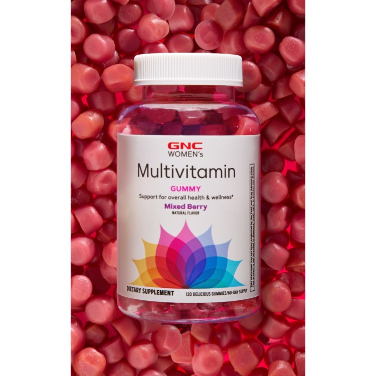 Gnc Women's Complex De Multivitamine Pentru Femei Cu Aroma De Fructe De Padure , 120 Jeleuri Gumate
