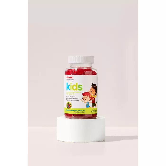 Gnc Milestones Kids Multivitamin Gummy, Multivitamine Pentru Copii 2-12 Ani Cu Aroma De Fructe De Padure, 120 Jeleuri Gnc Milestones Kids Multivitamin Gummy, Multivitamine Pentru Copii 2-12 Ani Cu Aroma De Fructe De Padure, 120 Jeleuri