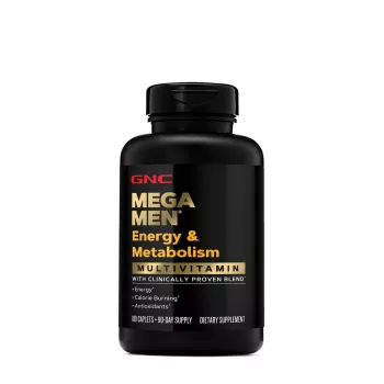 Gnc Mega Men Energy & Metabolism, Complex De Multivitamine Pentru Barbati, Energie Si Metabolism, 180 Tb