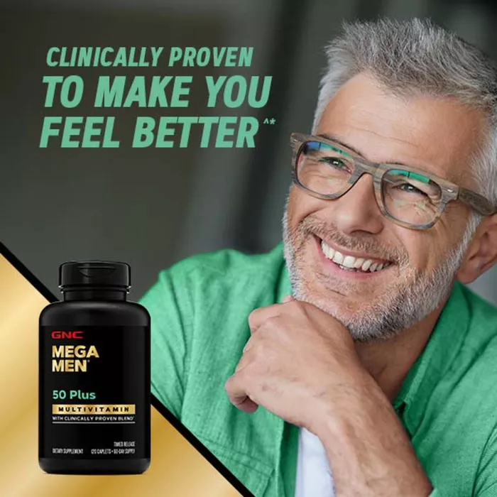 Gnc Mega Men 50 Plus, Complex De Multivitamine Pentru Barbati 50 Plus, 120 Tb Gnc Mega Men 50 Plus, Complex De Multivitamine Pentru Barbati 50 Plus, 120 Tb