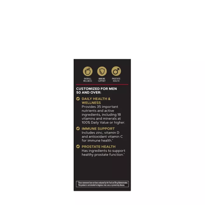 Gnc Mega Men 50 Plus One Daily, Complex De Multivitamine Pentru Barbati - Suport Pentru Ochi, Inima Si Creier, 60 Tb Gnc Mega Men 50 Plus One Daily, Complex De Multivitamine Pentru Barbati - Suport Pentru Ochi, Inima Si Creier, 60 Tb