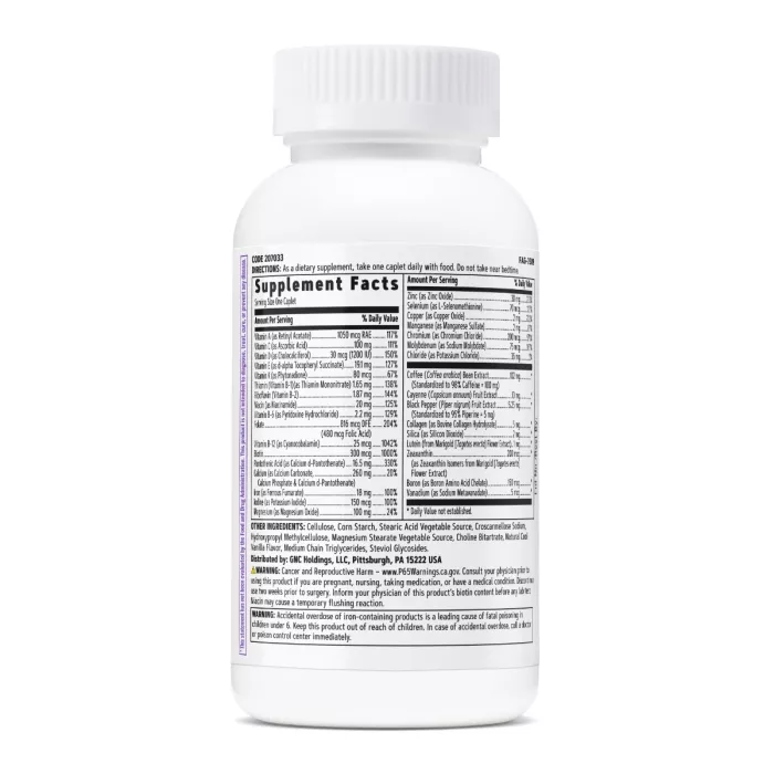 Gnc Women`s One Daily Multivitamin Energy, Formula Energizanta De Multivitamine Pentru Femei, 60 Tb